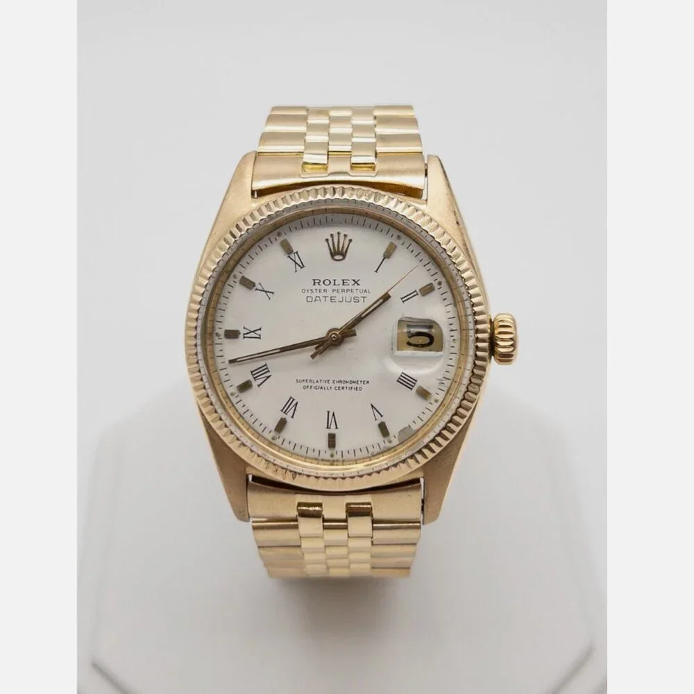 Mens Rolex 36mm 18k Yellow Gold Watch SERVICED